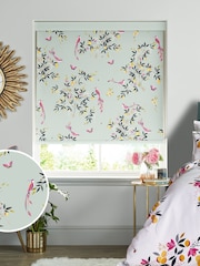 Sara Miller Green Birds & Trellis Made to Measure Roller Blinds - Image 1 of 6