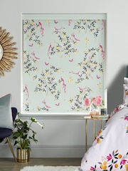Sara Miller Green Birds & Trellis Made to Measure Roller Blinds - Image 2 of 6