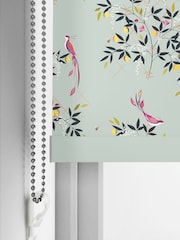 Sara Miller Green Birds & Trellis Made to Measure Roller Blinds - Image 5 of 6