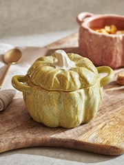 Green Pumpkin Nibble Bowl with Lid - Image 2 of 4