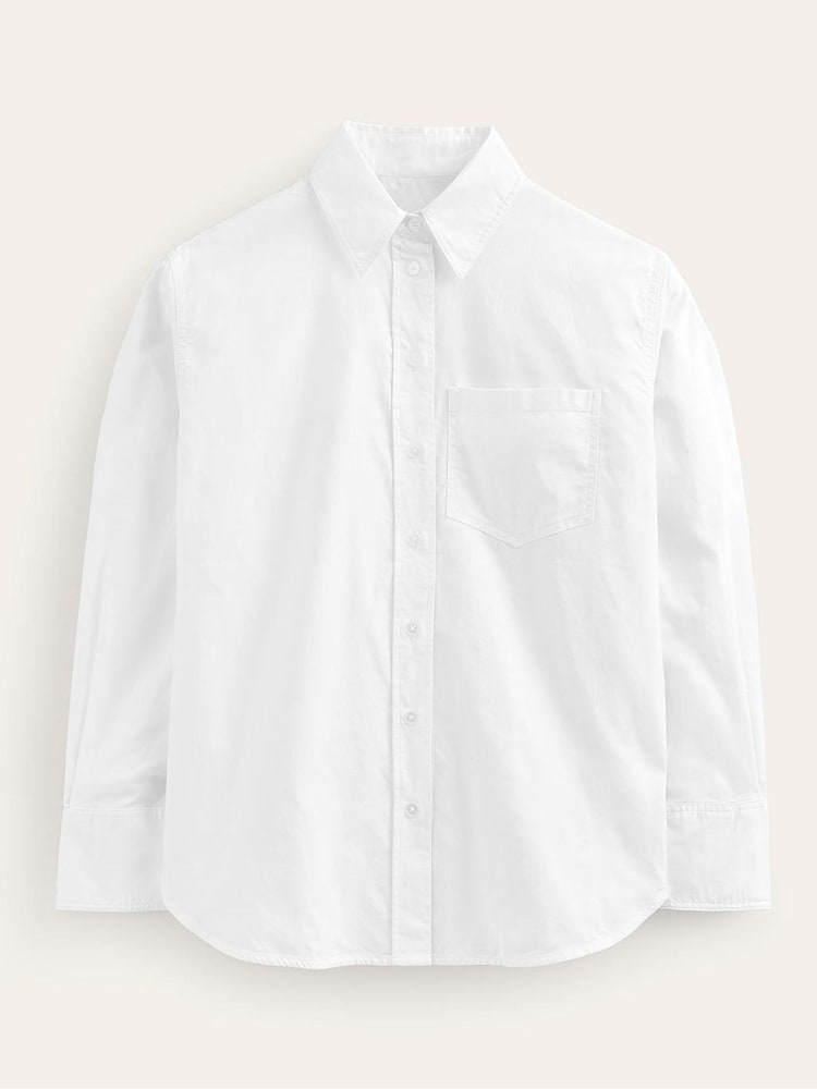 Boden White Connie 100% Cotton Shirt - Image 6 of 6