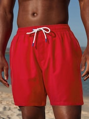 Bright Red Essential Swim Shorts - Image 1 of 10