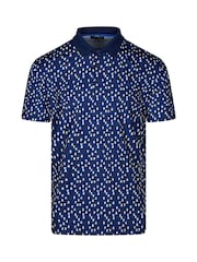 Ted Baker Sport Dark Blue Allcot GEO Golf Polo Shirt - Image 1 of 4