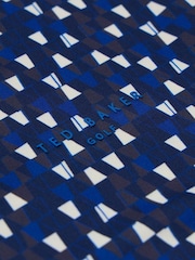 Ted Baker Sport Dark Blue Allcot GEO Golf Polo Shirt - Image 3 of 4