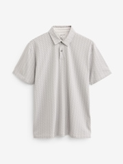 White/Gris/Noir Imprimé - Ajustement régulier - Polo en jersey Manches courtes 3 Pack - Image 10 de 12