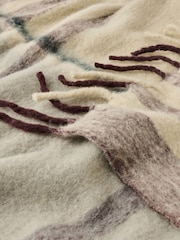 Christy Neutral Moreton Brushed Wool Blend Throw - Image 2 of 4