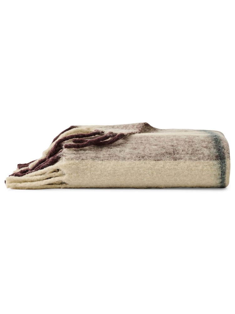 Christy Neutral Moreton Brushed Wool Blend Throw - Image 4 of 4 Christy Neutral Moreton Brushed Wool Blend Throw - Image 4 of 4