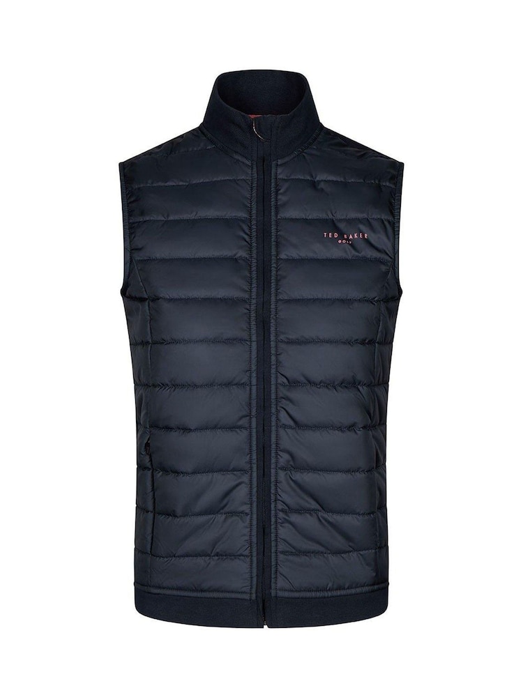 Ted Baker Sport Blue Semple Golf Gilet - Image 1 of 4 Ted Baker Sport Blue Semple Golf Gilet - Image 1 of 4