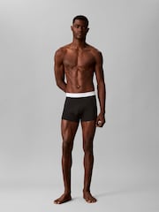 Calvin Klein Red/Blue/Light Blue Icon Cotton Stretch Boxer Trunks 3 Pack - Image 4 of 6