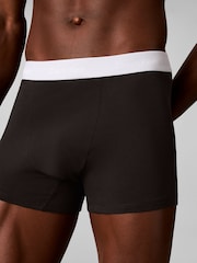 Calvin Klein Red/Blue/Light Blue Icon Cotton Stretch Boxer Trunks 3 Pack - Image 6 of 6