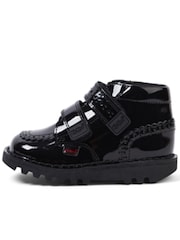 Kickers Black Hi Velcro Brogues - Image 1 of 5
