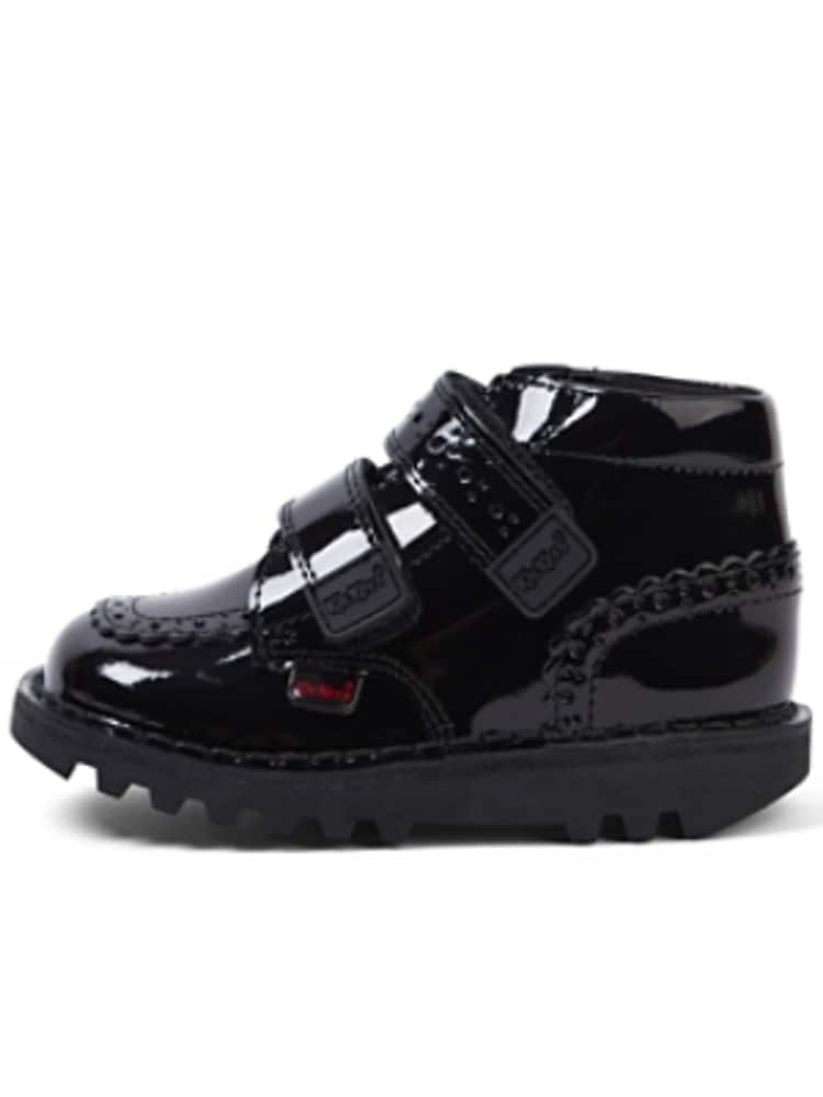 Kickers Black Hi Velcro Brogues - Image 1 of 5