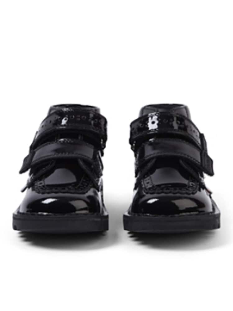 Kickers Black Hi Velcro Brogues - Image 2 of 5