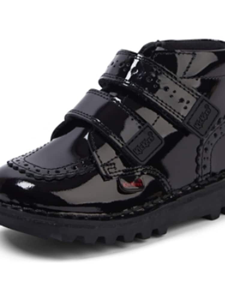 Kickers Black Hi Velcro Brogues - Image 5 of 5