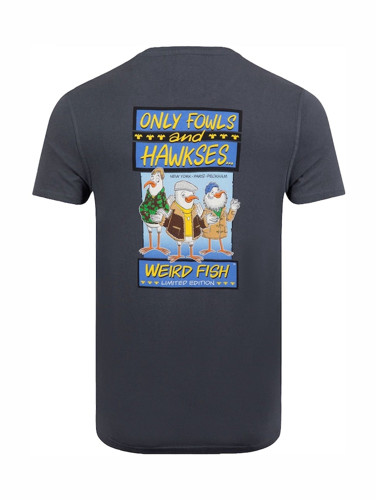 Weird Fish Only Fowls and Hawkses Back Print Artist T-Shirt - 2суретінің 2 суреті