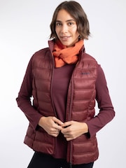 Weird Fish Red Atissa Lightweight Padded Gilet - Image 2 of 9