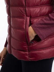 Weird Fish Red Atissa Lightweight Padded Gilet - Image 7 of 9
