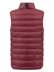 Weird Fish Red Atissa Lightweight Padded Gilet - Image 9 of 9