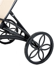 Charles Bentley Silver Garden Cast Aluminium Sun Lounger With Cushion - Image 5 of 6