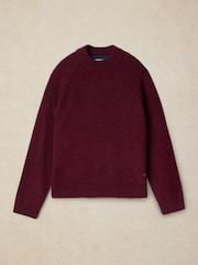 White Stuff Red Milton Mock Neck Jumper - Image 5 of 6