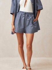 Alohas Blue Esme Blue  White Shorts - Image 1 of 3