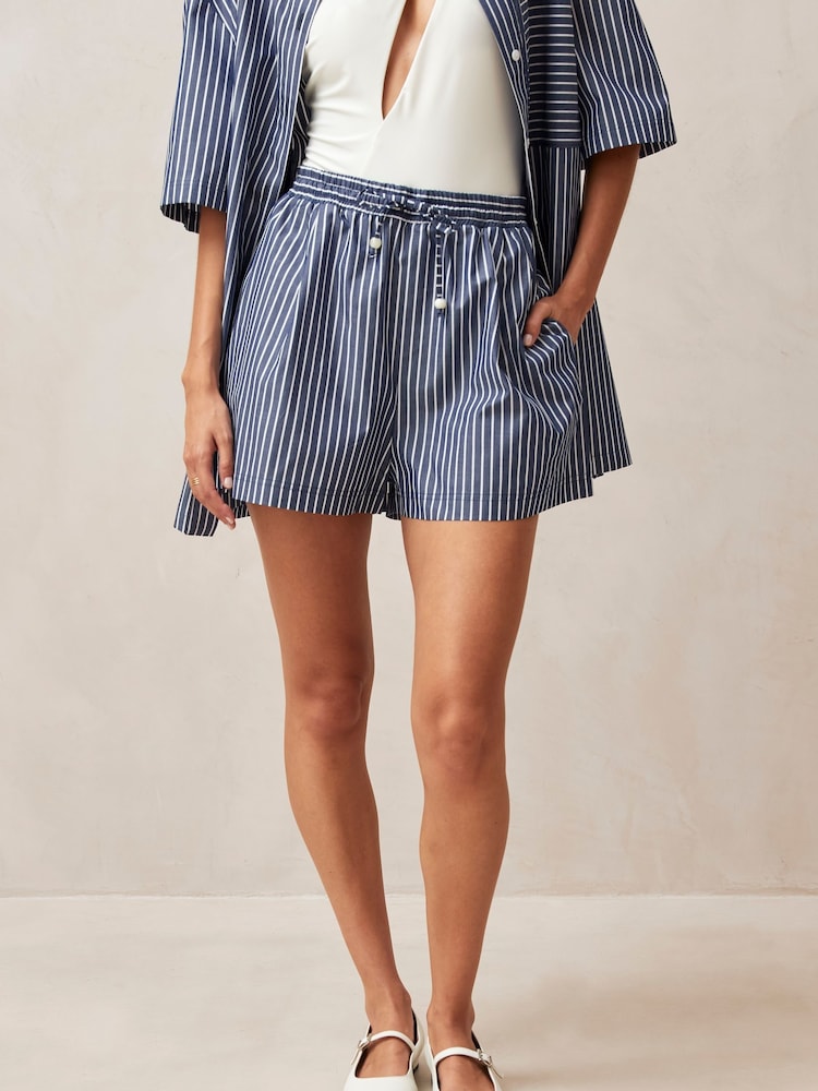 Alohas Blue Esme Blue  White Shorts - Image 1 of 3