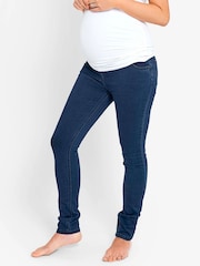 JoJo Maman Bébé Dark Wash Superstretch Maternity Skinny Jeans - Image 1 of 1