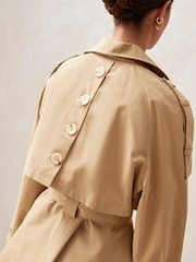 Alohas Camel Rain Camel Double Breasted Trenchcoat - Image 5 of 6
