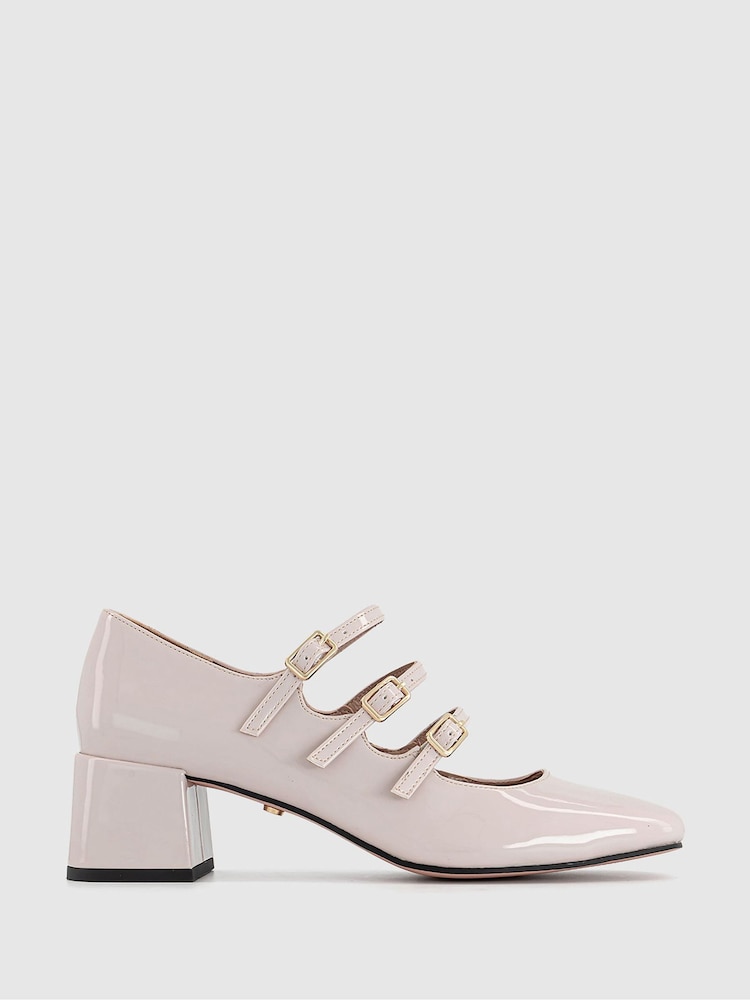 Office Cream Mary Jane Block Heels - Image 1 of 4