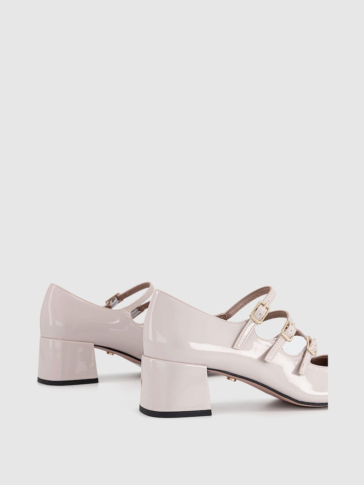 Office Cream Mary Jane Block Heels - Image 4 of 4