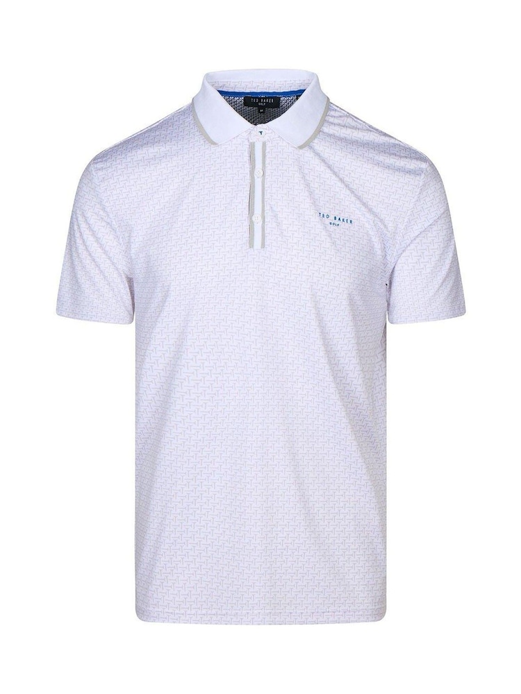 Ted Baker White Men's Parre Golf Polo Shirt - Image 1 of 4