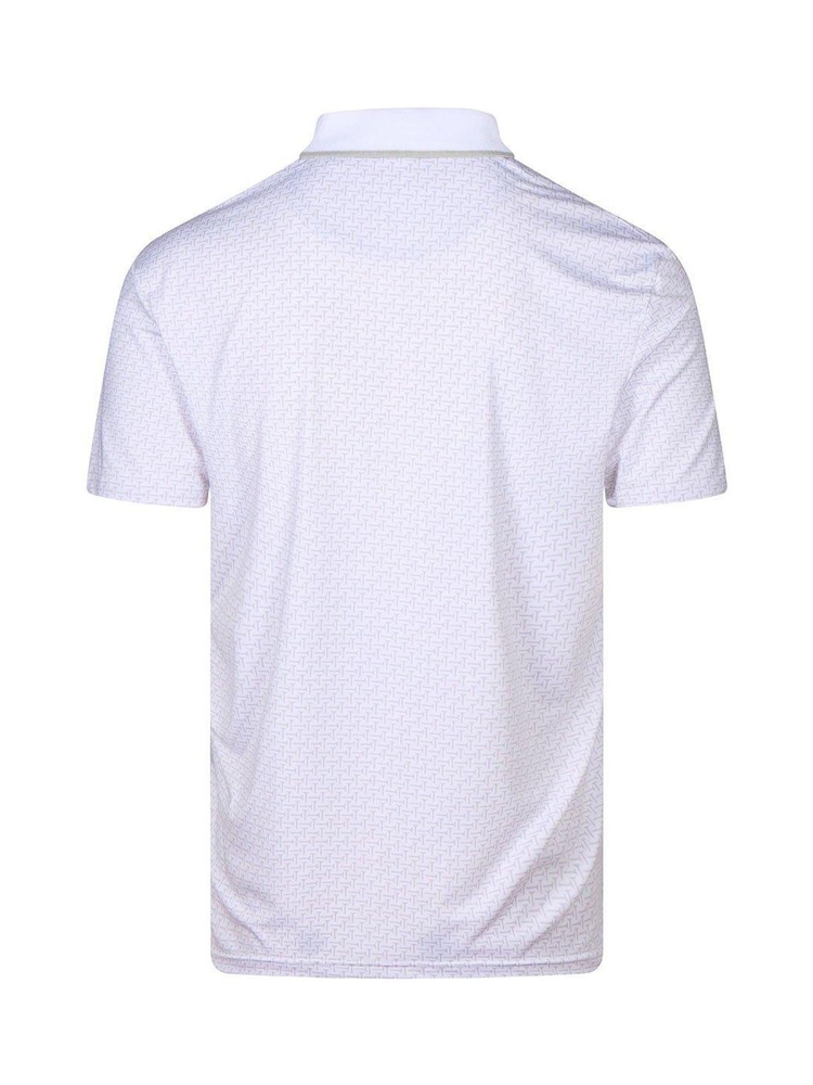 Ted Baker White Men's Parre Golf Polo Shirt - Image 2 of 4