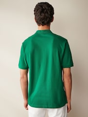 Green Tennis Regular Fit Short Sleeve Pique Polo Shirt - Image 3 of 7