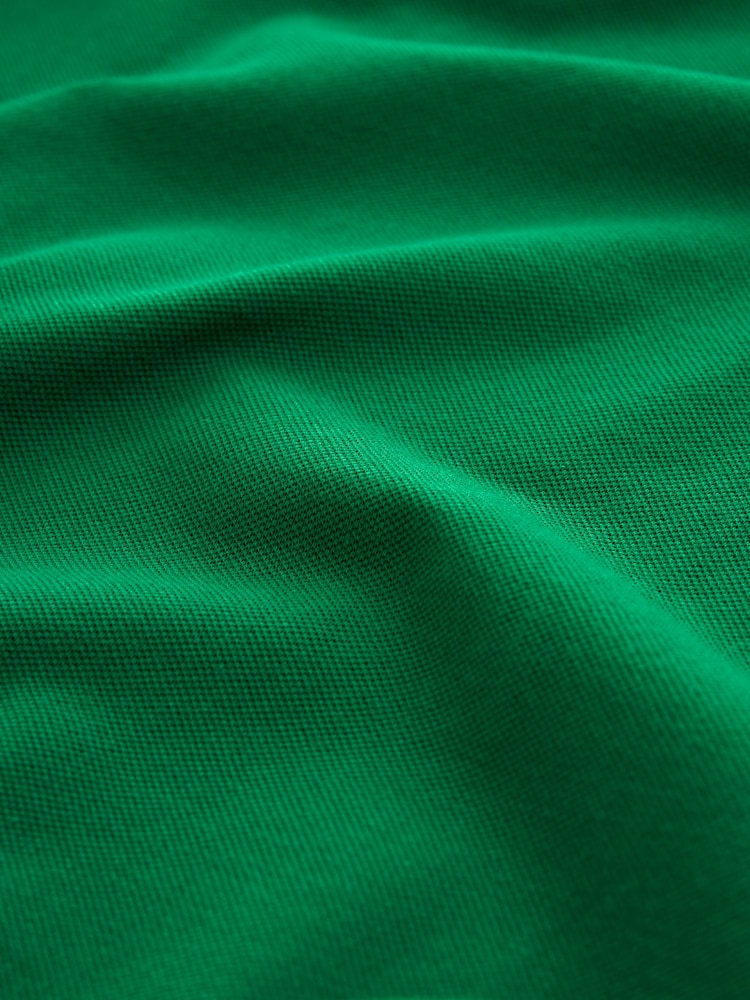 Green Tennis Regular Fit Short Sleeve Pique Polo Shirt - Image 7 of 7