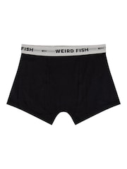 Weird Fish Black Ashridge Boxer Shorts 3 Pack - Image 4 of 4