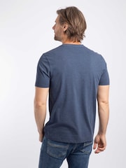 Weird Fish Blue Off Grid Front Print Graphic T-Shirt - Image 3 of 6