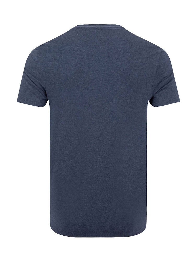 Weird Fish Blue Off Grid Front Print Graphic T-Shirt - Image 6 of 6 Weird Fish Blue Off Grid Front Print Graphic T-Shirt - Image 6 of 6