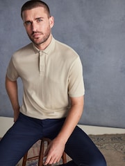 Neutral Signature Modal Polo Shirt - Image 1 of 7