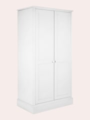 Laura Ashley Cotton White Ashwell 2 Door Double Wardrobe - Image 3 of 5