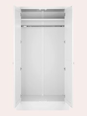 Laura Ashley Cotton White Ashwell 2 Door Double Wardrobe - Image 4 of 5