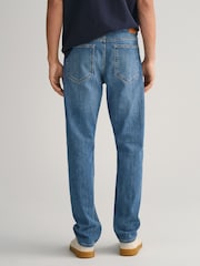 Mediumblauw met ingedragen uitstraling - Gant met standaard pasvorm - Afbeelding 7 van 9