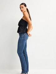 Mid Blue Wash Slim Lift And Shape Bootcut Jeans - Image 2 of 7