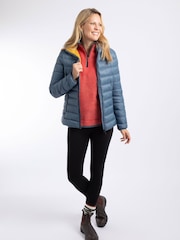 Weird Fish Blue Eshka Lightweight Padded Jacket - Image 1 of 8