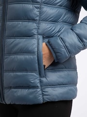 Weird Fish Blue Eshka Lightweight Padded Jacket - Image 6 of 8
