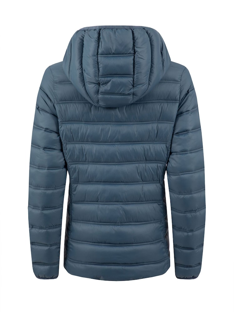Weird Fish Blue Eshka Lightweight Padded Jacket - Image 8 of 8