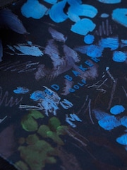Ted Baker Sport Blue Barnnes Floral Golf Polo Shirt - Image 3 of 4