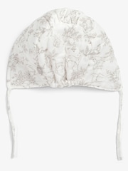 Blanco - Boina de algodón suave 100 % para bebé de The Little Tailor - Imagen 4 de 7