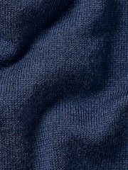 Charles Tyrwhitt Blue Pure Merino V-Neck Jumper - Image 4 of 4