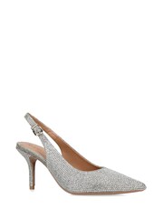 Carvela Silver Symmetry Sling 90 Shoes - Image 2 of 4