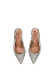 Carvela Silver Symmetry Sling 90 Shoes - Image 3 of 4